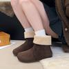 Women's thick-soled medium mid-calf winter lightweight warm anti-cold padded snow boots non-slip wear casual sneakers Martin cotton boots