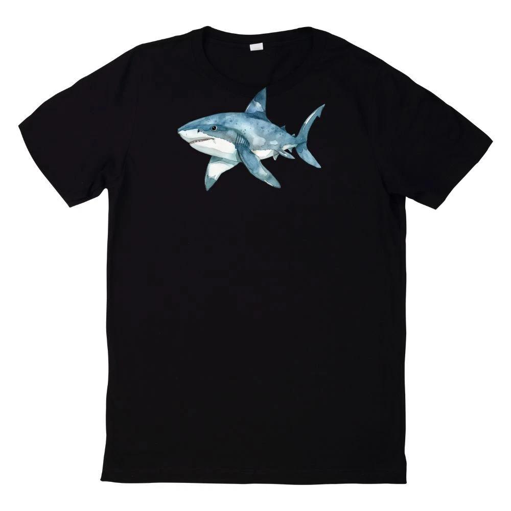 T-Shirt Aquarell Hai Motiv XXXXL