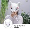 Arktischer Fuchs Maske, Plüsch Fuchs Halbgesichtsmasken, Wolf Fuchs Halloween Weihnachten Maskerade Party Cosplay Kostüme Requisiten