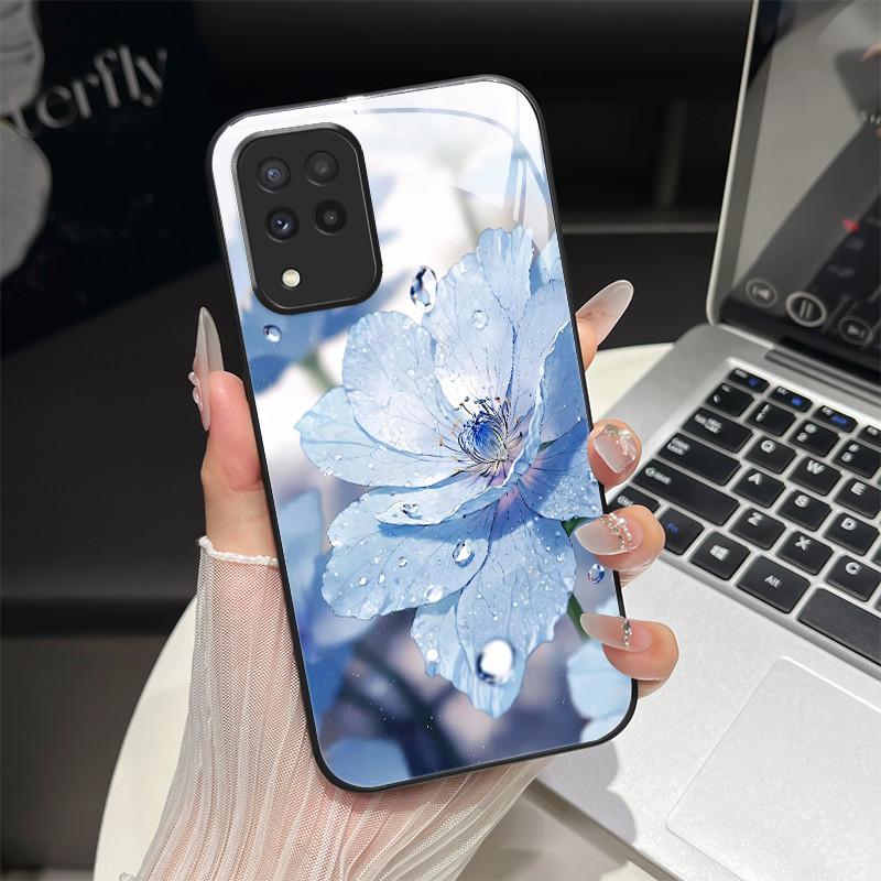 For Samsung M33 M53 Phone Case Trendy Fantasy Design Tempered Glass Hard Bumper For Galaxy M 33 M 53 Full Protection Back Covers