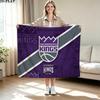 Sacramento Kings Print Flannel Blanket High Quality Warm Comfortable Cover for All Seasons Perfect for Gifts Home Decor