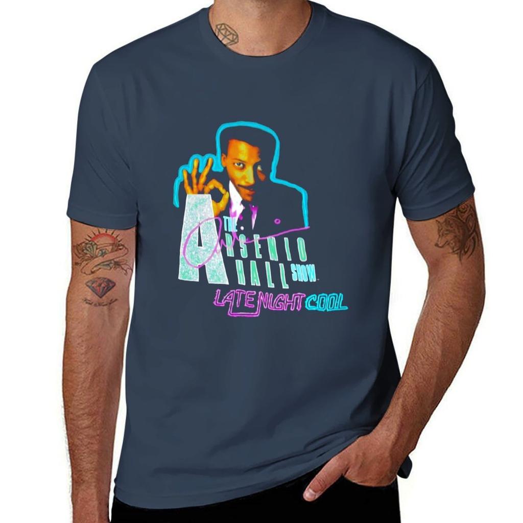 1990 The Arsenio Hall Show Rare Vintage Late Night Tshirt Outdoor Work Short Sleeve Top