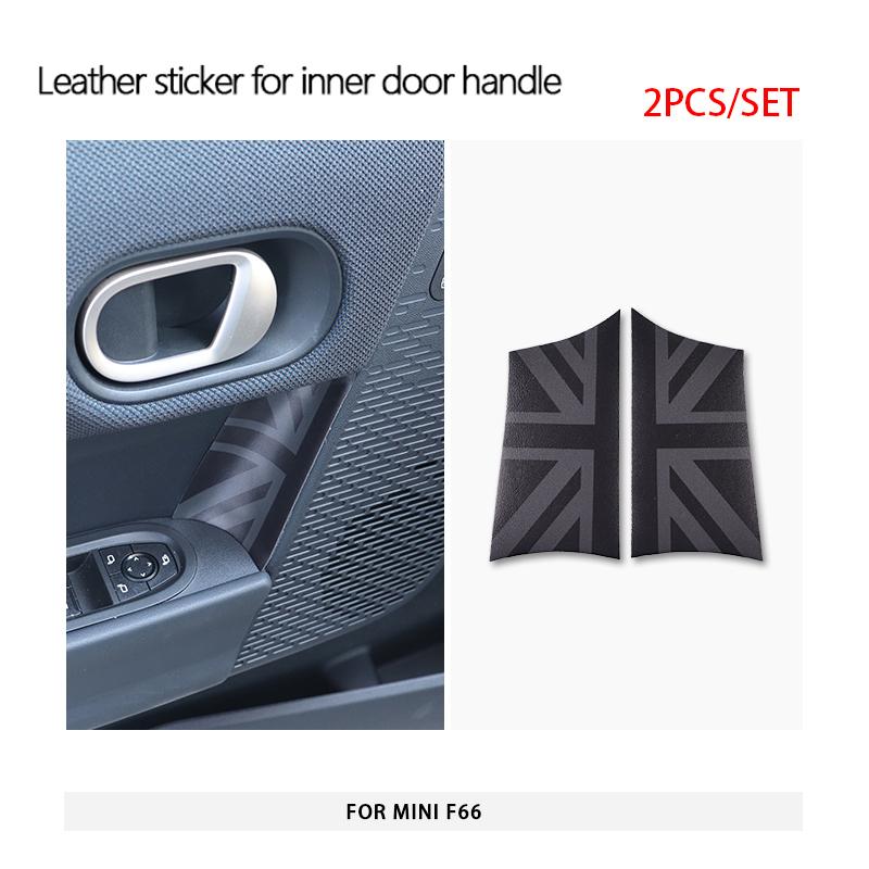 Night Jack For Mini F66 Car Interior Stickers For Mini Handrail Sticker Seat Button Door Handle Sticker Car Accessories Set