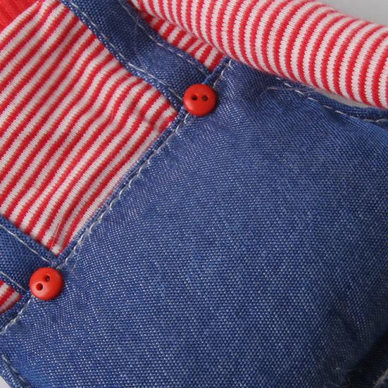 Ubranka dla papug Ptaki Zabawny strój Cosplay Pasiasty kombinezon z rękawem dla papużki falistej, nimfy codzienny