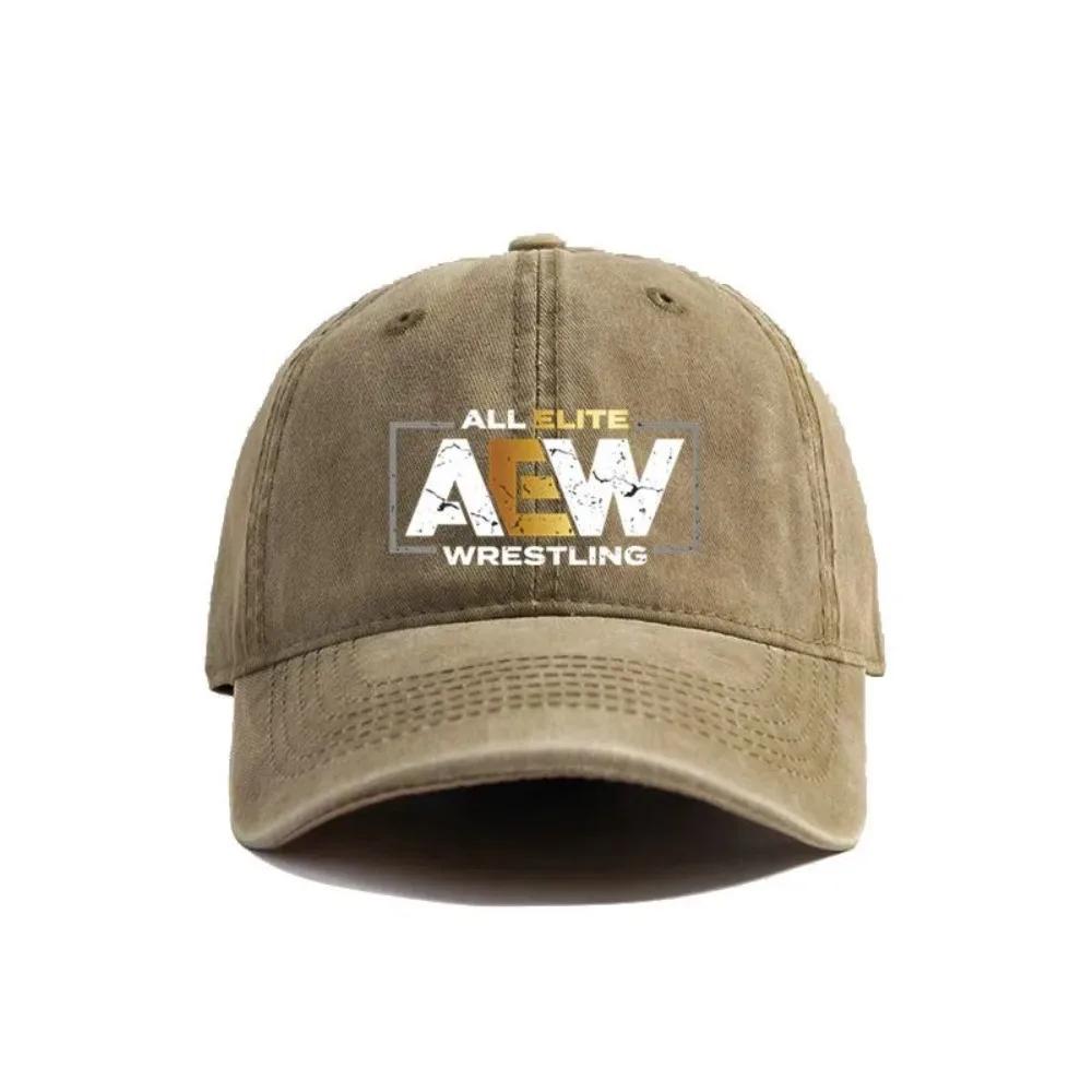 All Elite AEW Wrestling AEW Baseball Cap Summer Distressed Dad Hats Men Outdoor Adjustable Cotton Caps Outdoor Sun Protection