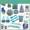 Charming Paw Patrol Kids Theme Birthday Party Decorations And Disposable Tableware Collection