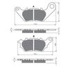 USERX Motorcycle Disc Brake Pad Brakes Front Rear Disc Brake Pads For SFA706 XMAX X-MAX 125 300 REAR