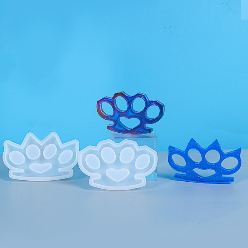 Kristall-Epoxidharz-Form Hand Finger Finger Staubwischer Gieß-Silikonform DIY Bastelarbeiten Schmuck-Gießform