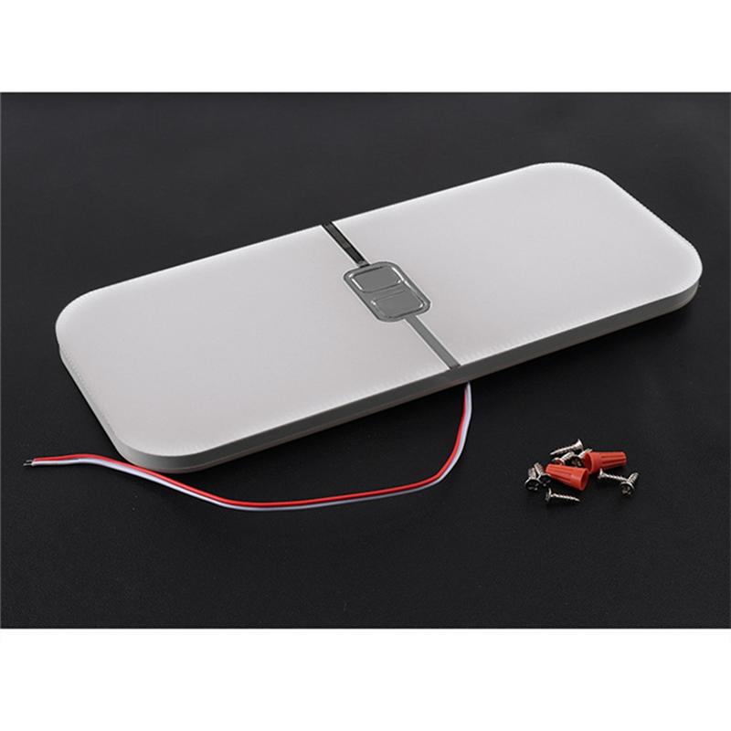 For RV For Camper Car/Trailer Boat Compatible 3 Color TEM LED Light Fixtures 204 Dimmable Leds