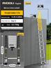 Magdolli Stainless Steel Telescopic A-frame Ladder, Multifunctional Foldable Indoor Aluminum Alloy Stair Ladder
