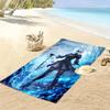 Name Custom NieR Automata 2B Print Beach Towel, Large Soft Quick Dry Towel for Beach Camping Swimming
