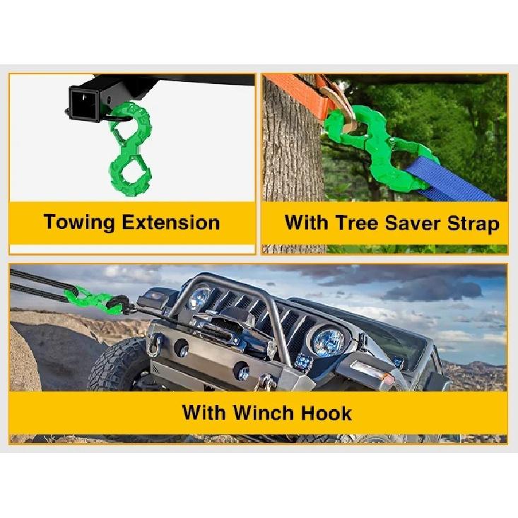 Nilight 3/8 Tow Hook, Winch Hook For Off-Road Recovery 33000 Lbs, Heavy Duty Strength Working Load, for Jeep, SUV, ATV, Trailers