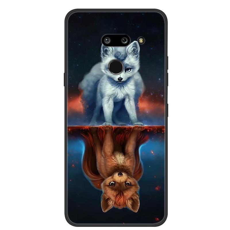 Para LG G8 ThinQ Funda Suave Silicona TPU Funda para Teléfono para LG G8 ThinQ Cubierta Trasera G8thinQ G 8 Protectora Bumper Fundas Shells
