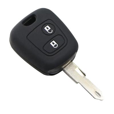 Pro Peugeot 107 206 307 207 408 pro Citroen C2 C3 C4 Berlingo Xsara Picasso pro Toyota Aygo Pouzdro na klíč s rovnou planžetou Silikonový kryt