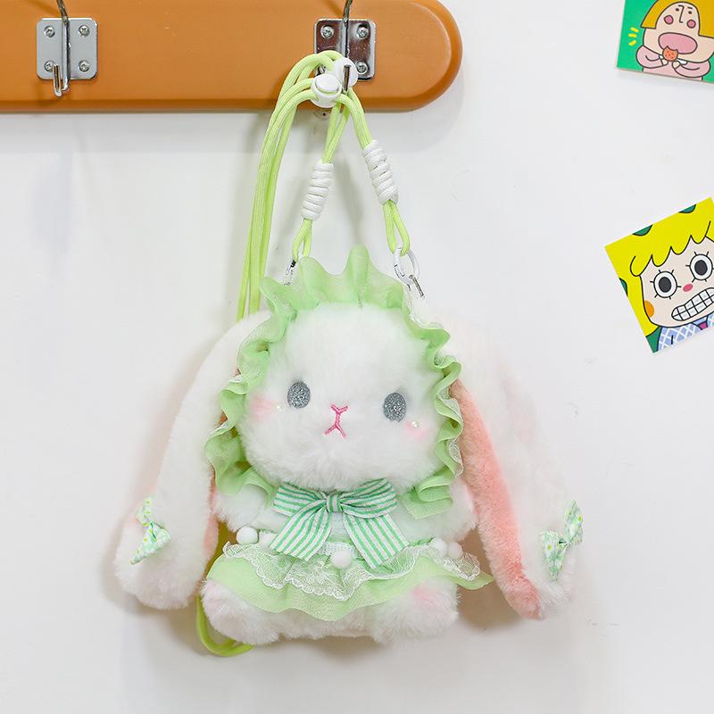 Cute and Funny Fantasy Velvet Doll Lolita Rabbit Crossbody Bag Doll Plush Doll Girl Birthday Gift
