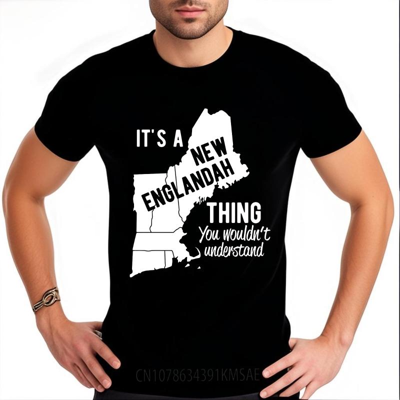 Plus Size Summer For Her Tshirt Its A New Englandah Thing You Wouldnt Understand Short Sleeve Solid Color ONeck Tshirt