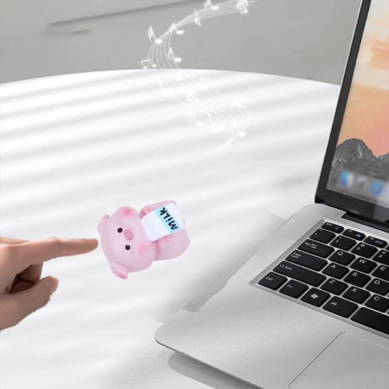 Animal Figurine Cartoon Lovely Adorable Fine Workmanship Mini Office Decor Eco-friendly Lie Pigs Desktop Ornament Car Decor