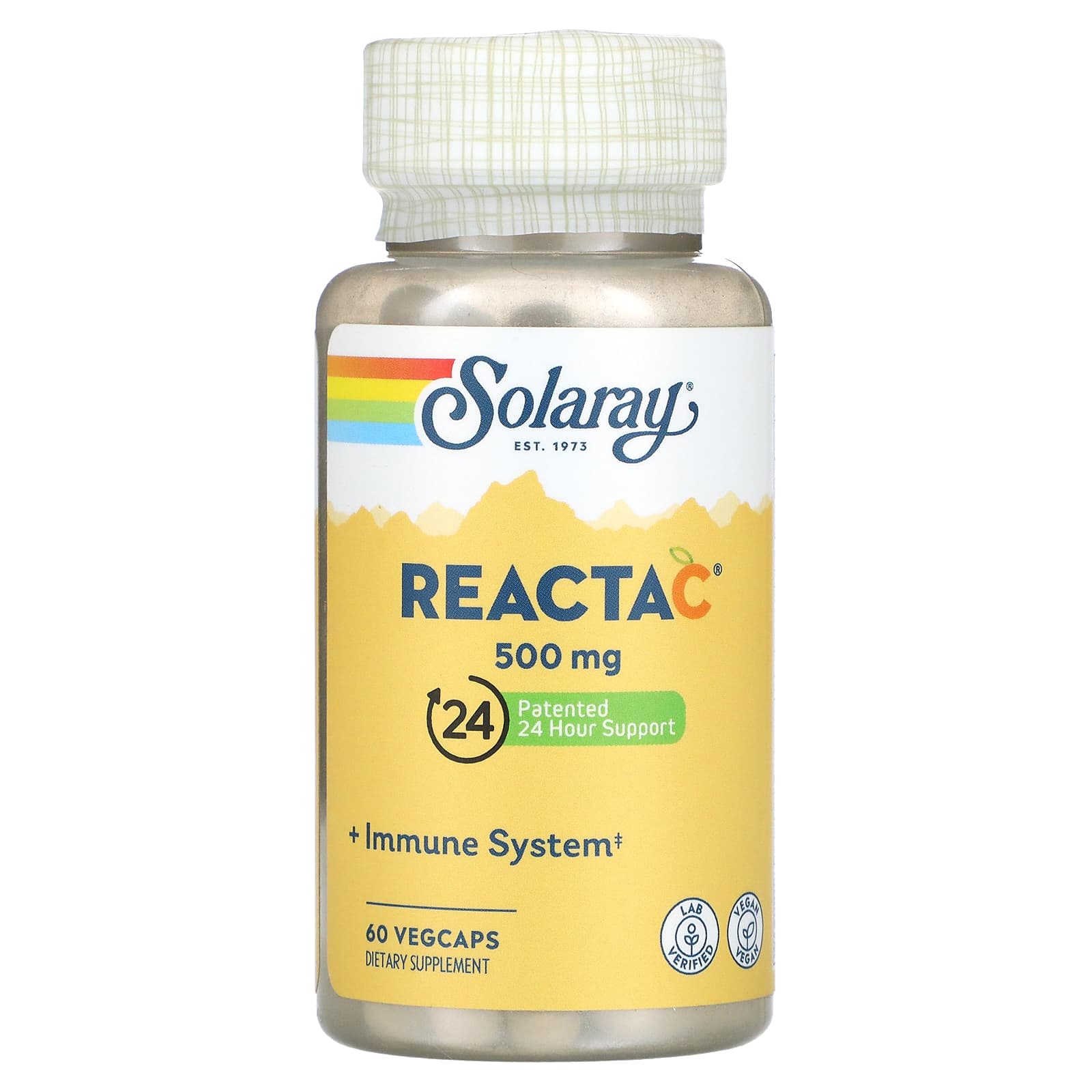 

Solaray, Reacta-C, 500mg, 60 veggie capsules
