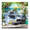 3D Mural Waterfall Wallpaper Water Park Scenery Wall Cloth Living Room TV Decor Fresco