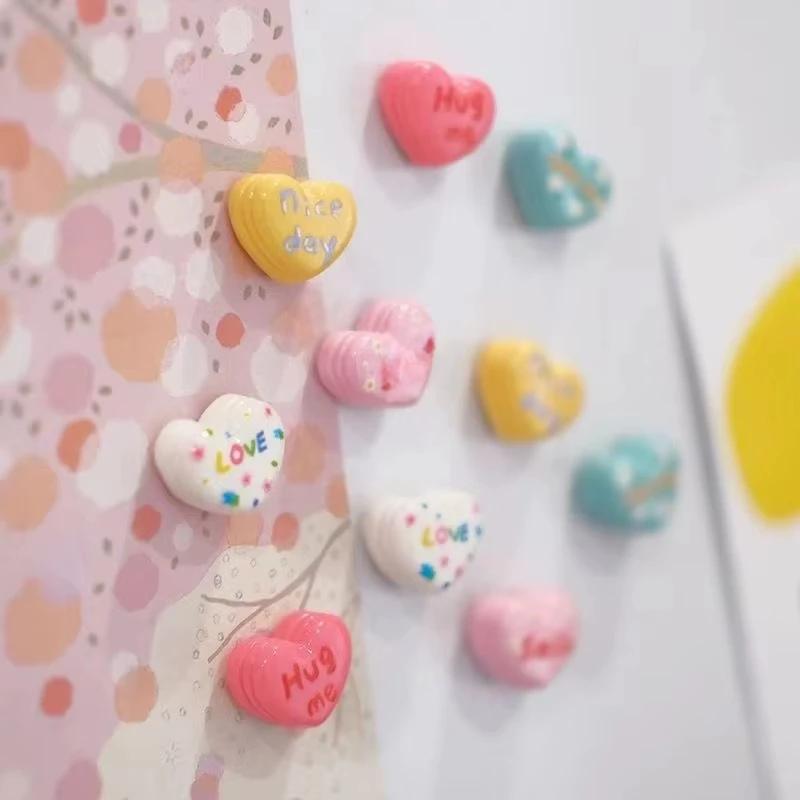 10pcs Korean English Letters Love Refrigerator Sticker Decoration Magnetic Magnet Po Magnetic Sticker Magnet Stone Whiteboard