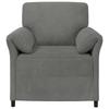 1 Seater Sofa Dark Grey 88 X 83 X 95 Cm Velvet