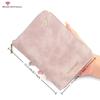 Pu Multi-Functional Rfid Blocking Passport Bag Travel Document Holder With Zipper Ticket Storage Wallet For Multiple Passports