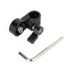 Aluminium Einzelloch-Rohrschelle Standard 15mm Einzelstangenklemme Mit 1/4 Zoll-20 Gewindeschraube Für 15mm Stangenhalterung