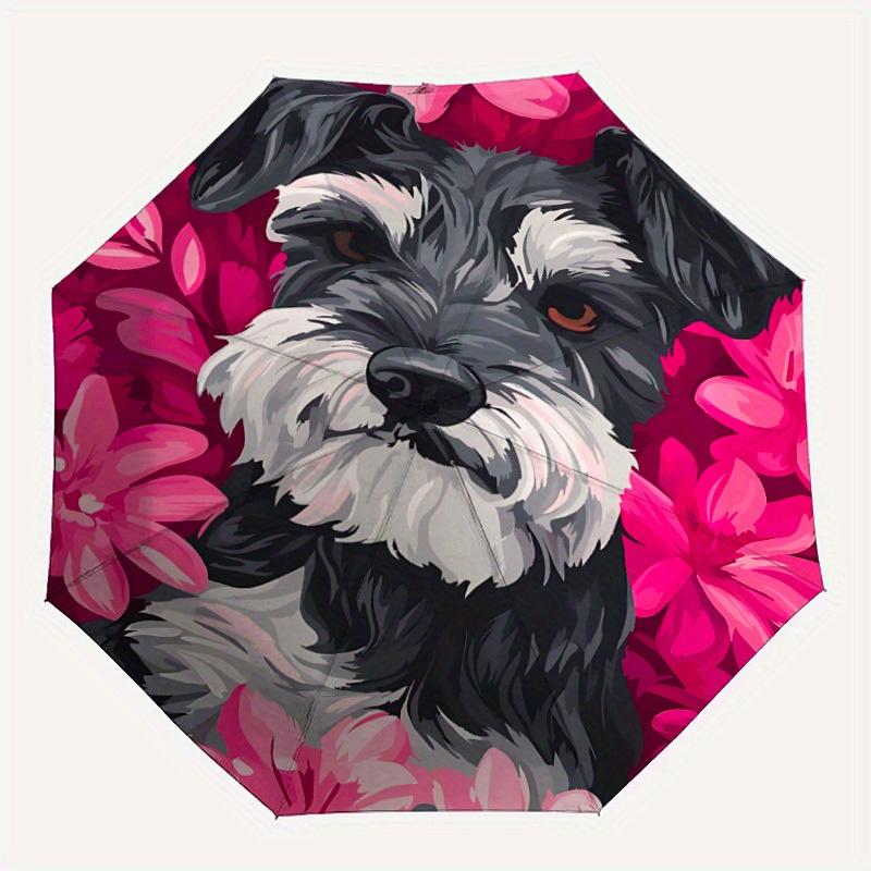 

1pc Schnauzer dog print Automatic Open/close, All-Season Portable Folding Umbrella for Friends, Travel, Everyday, Events yy250812183