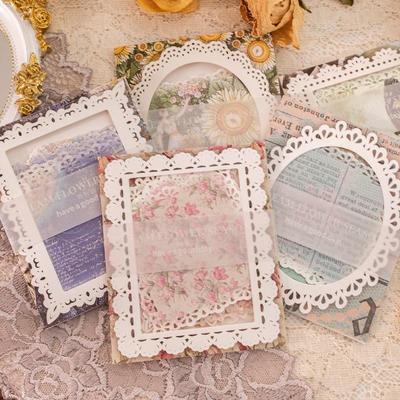 Nové 20 ks/sada Vintage květiny Scrapbooking Dekorace Papír Diář Udělej si sám deník Psací potřeby Album LXY