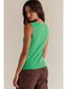 2026 Damen Sommer Ärmelloses V-Ausschnitt Einfarbiges Slim Fit Top