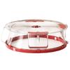Food Cover Mesh Dome with Water Ring Base for Insect and Dust Protection Large Size Round Shape Suitable for Kitchen and Outdoor Use