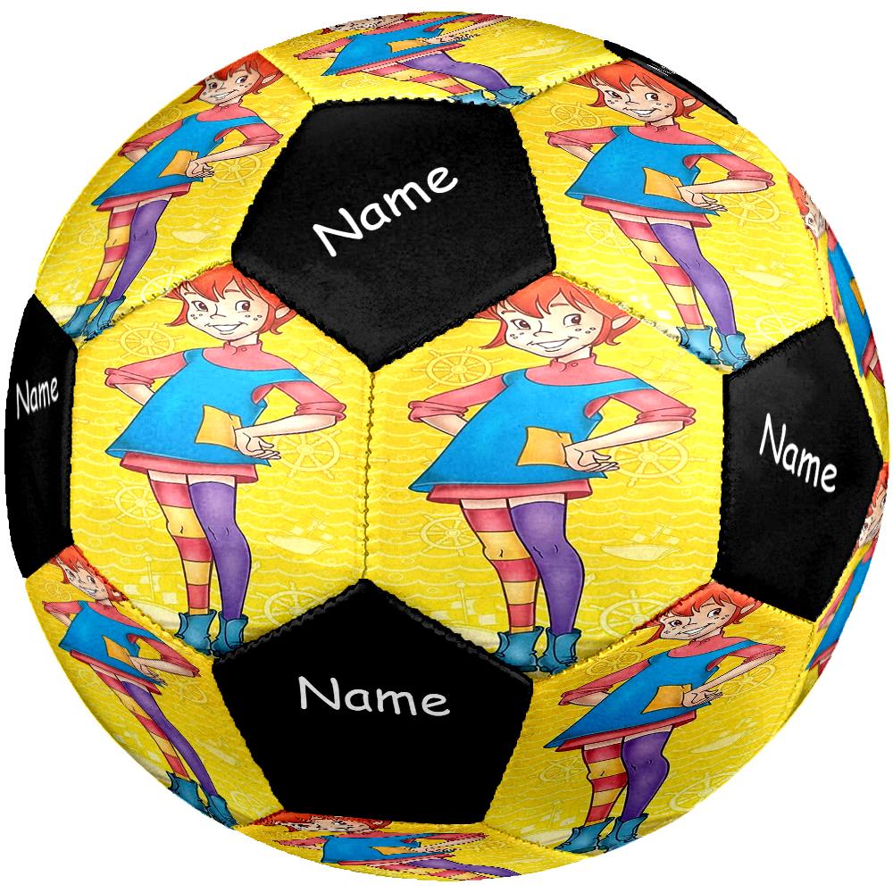 Custom Name Pippi Longstocking Theme Size 5 Soccer Ball, Suitable for Both Indoor and Outdoor Matches, a Gift Suitable for Everyone.