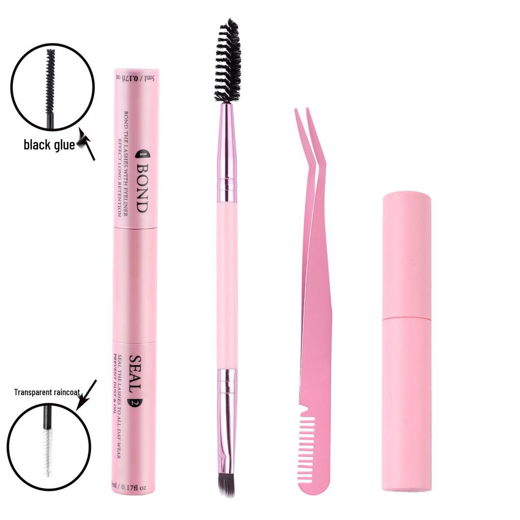 Segmented Single Cluster False Eyelashes with Double-Headed Glue: Long-Lasting, Quick-Drying, Non-Irritating for Eyelash Extension