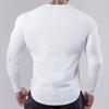 Muscleguys Men Running Slim Fit T-shirt Long sleeves Sports Tees Gym Fitness Sweatshirt Male Jogging Tracksuit Cotton Athletic Shirt Tops