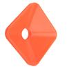 10PCS Training Cones Square Bright Color Stackable Compact Cones Marker for Sports Football Orange