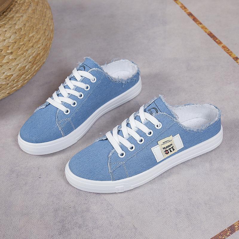 2024 New 2024 Spring Summer WomenCanvas Shoes Flat Sneakers Women Casualshoes Low Upper Lace Up Shoes