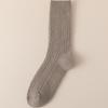 Women's Mid-Calf Slouchy Knit Socks - Imitation Wool, Japanese Style, Coffee Color, Trendy, Warm for Spring, Autumn & Winter.