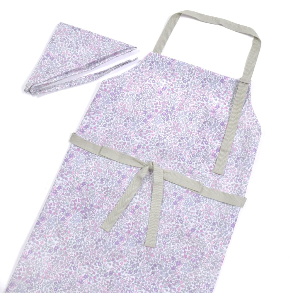 

COLORFUL CANDY STYLE Junior and Senior High School Apron Set, Pet, Floral Mist