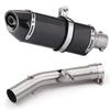 For Suzuki GSF650 GSX650F 07-16 GSF1250 07-18 Bandit 650 1250 Escape Slip-On Motorcycle Exhaust Pipe With Muffler Mid Link Pipe