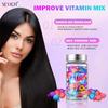 Lot de 40 capsules de vitamines pour cheveux, mélange d'huiles de traitement pour cheveux, réparation des cheveux abîmés, lisses, sérum de soin, complexe de kératine nourrissant
