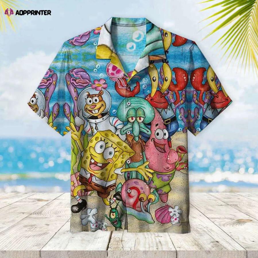 Spongebob Hawaiian Shirt Fun And Vibrant Friends Design For A Tropical Look Unisex T-Shirt XXXL
