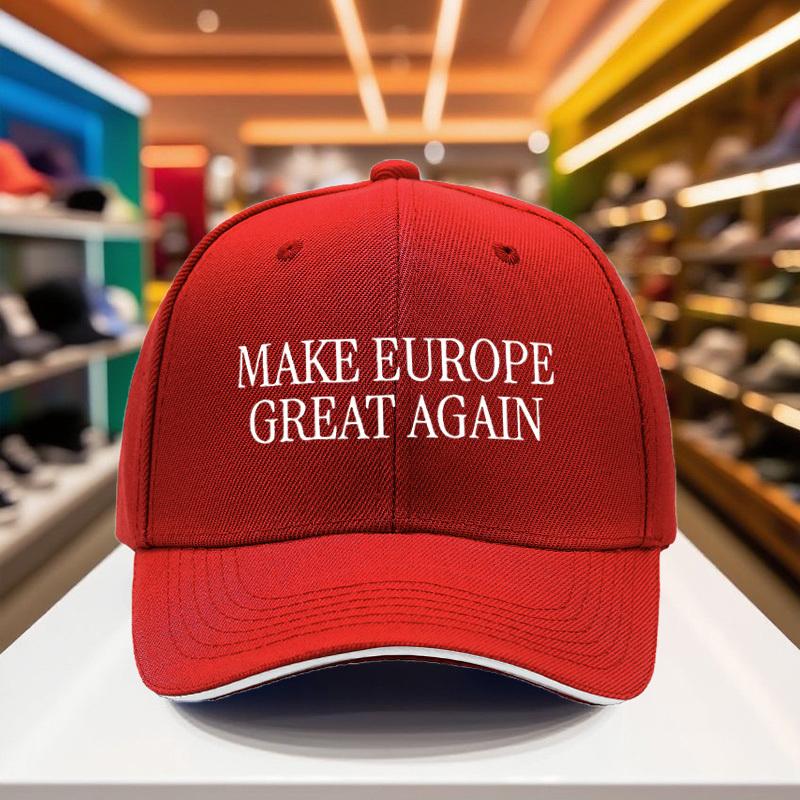 

1 шт. Черная бейсболка Make Europe Great Again Легкий дышащий полиэстер с регулируемой застежкой Snapback One Size