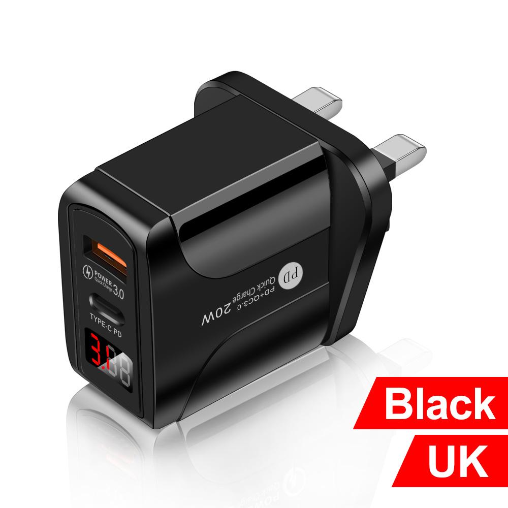 Adaptor de alimentare AC DC PD 20W 5V încărcător pentru iPhone Samsung Xiaomi tip-c afișaj LED USB sursă de alimentare adaptor de călătorie 5 volți