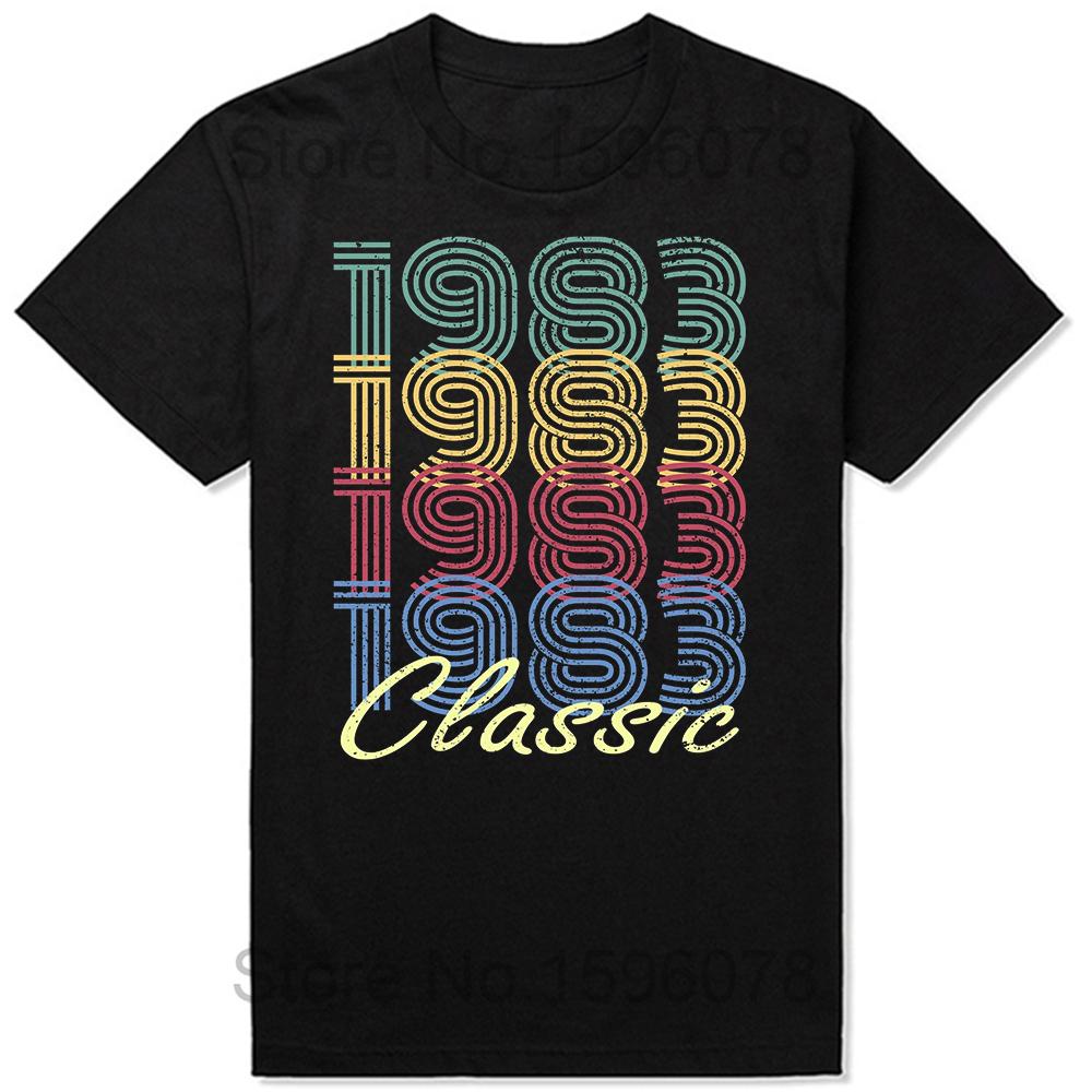 Made In 1983 Limited Edition Birthday Gift T-Shirt for Men Cotton T Shirts 41 Years Old Short Sleeve Tee Shirt Gift Idea Tops