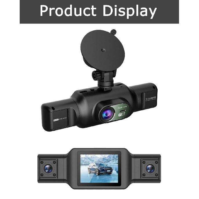 4-Channel 360 Degree Dash Cam For Cars WIFI APP Car DVR FHD 1920*1080P 4 Camera Lens Video Driver Recorder Rear View Camera