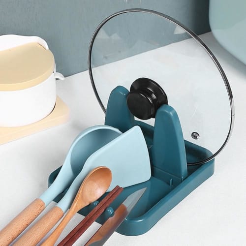 Roisin Foldable Pot Lid Spoon Rack Pan Cover Shelf Dish Storage Rack Kitchen Organizer 3 Pieces