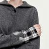 ELLE Retro Plaid Sailor Collar Knitted Sweater