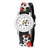 Kinder-Quarz-Uhr mit Fußball-Design Verstellbares Silikonarmband Langlebiges rundes Zifferblatt Leicht zu lesende Ziffern Leichte Uhr für Kinder