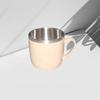 Tazze in Acciaio Inossidabile a Doppio Strato Antiscottatura Manico in Plastica Tazza per Caffè Latte Tè Bevande Acqua per Casa Ufficio Bicchiere