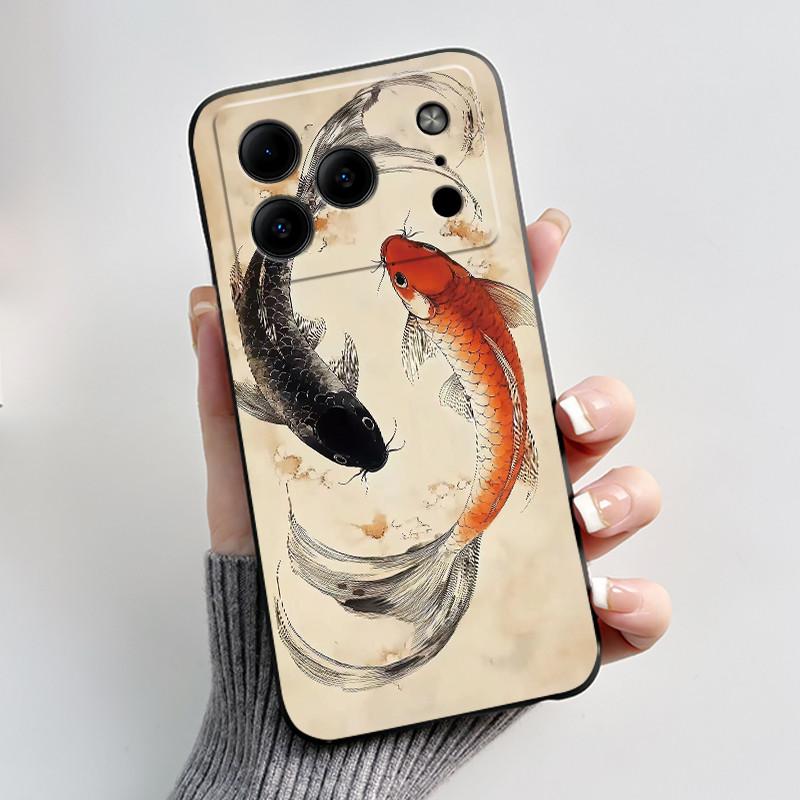 Para Carcasa Doogee Note56 Para Funda de Teléfono Doogee Note 56 Estética Lujo Lindo Genial Niño Niñas Negro Mate Silicona Suave Cubierta Trasera